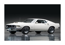 Ford Mustang Boss 429 A4 reproduction car picture poster Choice of frame