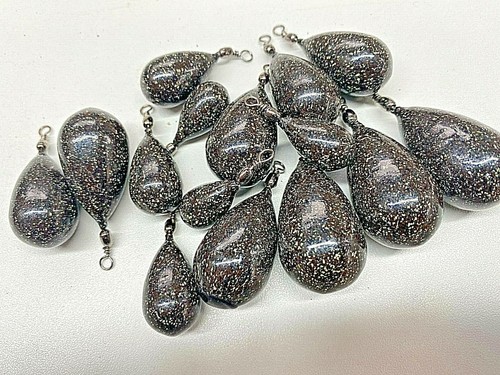 Brown lead weights sinkers - brown,