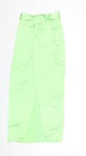 Zara Womens Green Polyester A-Line Skirt Size XS Zip