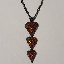 Red Crystal Love Heart Pendant