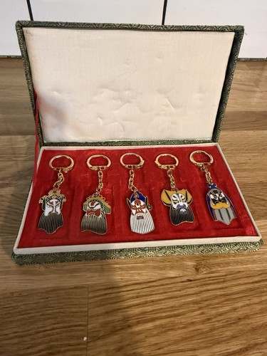 Chinese opera mask keyrings - chinese,