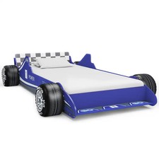 WALPLUS Children's Race Car Bed 90x200 cm Blue Fun Kids Furniture