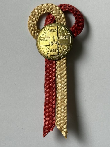 1938 swiss national - swiss, badge.