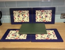 Vintage 4 Large Masons Ironstone Mandalay Boxed Table Placemats-30cm x 40cm VGC