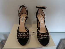 L.K BENNETT SIMONE BLACK SUEDE