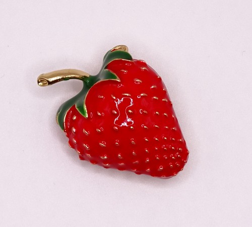 Enamel red strawberry - enamel,