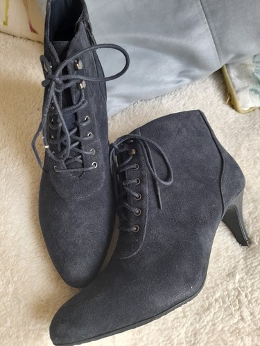 Classy blue suede victorian - classy,