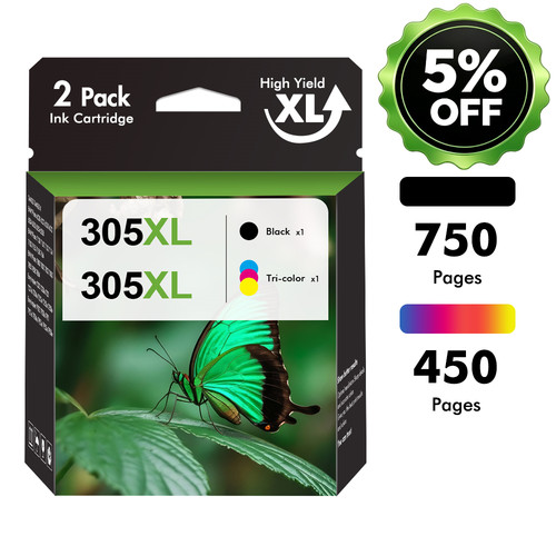 305xl black and colour ink - and,