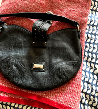 coccinelle black leather
