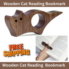 Wooden pet reading bookmark - wooden,