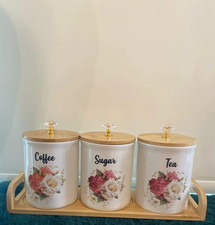 Rose Ceramic Storage Canister