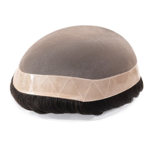 Toupee for men human hair - human,