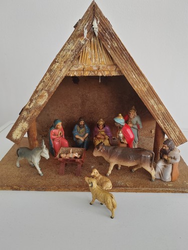 Vintage nativity set - vintage,