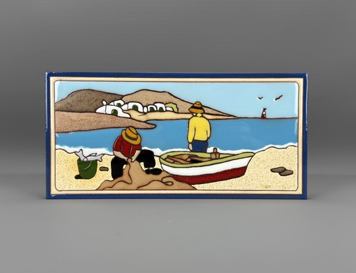 Vintage ceramic wall plaque - wall,