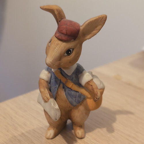 Ceramic rabbit figurine - ceramic,