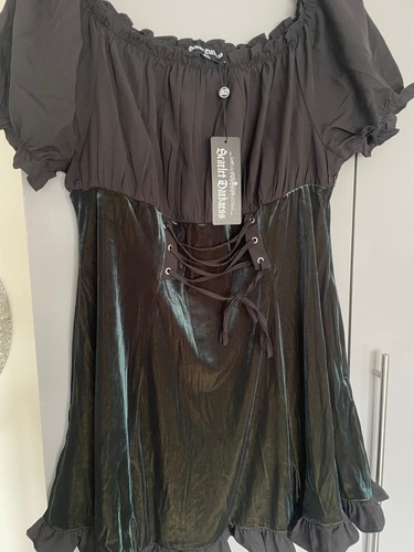 Velvet short sleeve - short,