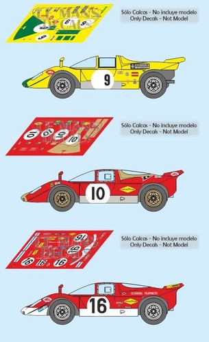 Decals ferrari 512s mans - 512s,