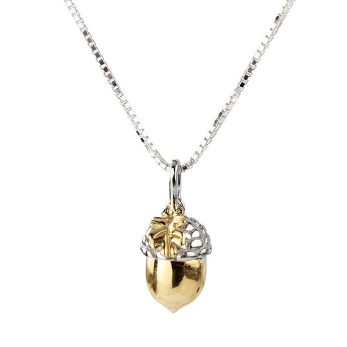 Gold plated acorn 925 - 925, sterling