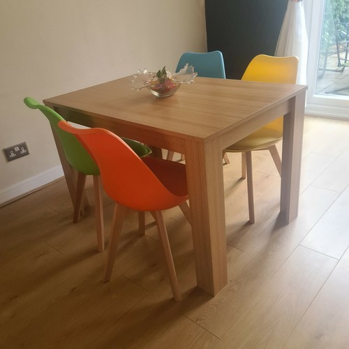 Dining table and chairs - table,