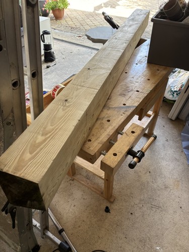 Traditional solid oak beam - solid,