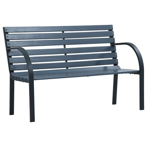 Solid fir wood garden bench - wood,