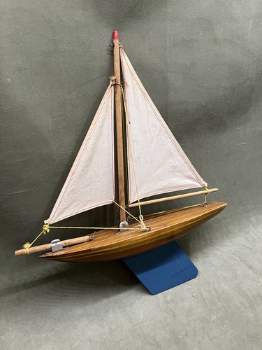 Vintage boat pond yacht - boat,