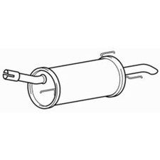 Rear Exhaust Silencer Back Box
