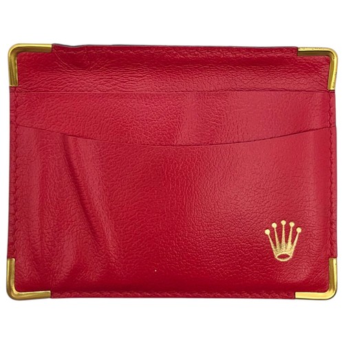 Rolex red wallet card - red,