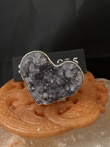 Huge solid silver - huge, amethyst
