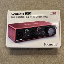 Brand new unused Scarlett 2i2 Third generation 2-in, 2-out USB Audio Interface