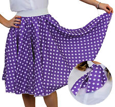 PURPLE POLKA DOT SKIRT WITH