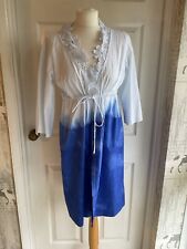 Lysgaard Cotton Lace Trim Ombré Beach Holiday Kaftan Cover Up Size S