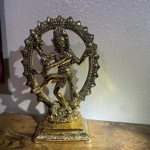 Brass nataraja shiva dancing - brass,