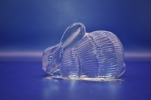 Vintage glass rabbit lisa - glass,