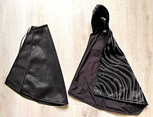 Two black cloaks halloween - black,