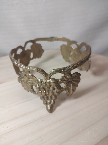 Vtg brass leg grape leaf - vtg, 3