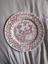Christmas 1993 plate by Royal Crownford; Staffordshire England