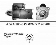 Genuine WAI Starter Motor for