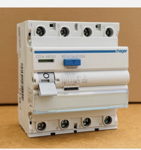 Hager 63a rccb rcd - hager,