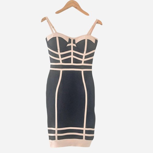 Loreta black nude bandage - loreta,