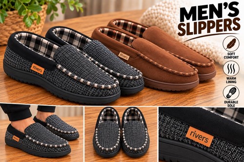 Men slippers black brown - black,