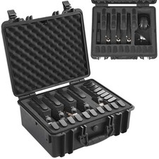 Hard Pistol Cases with Pre-cut Lining Lockable Pistol Case for 5 Pistol
