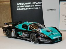 AUTOART 1/18 MASERATI MC12 FIA GT1 CHAMPIONSHIP 2010 WINNER M.BARTELS Number 634