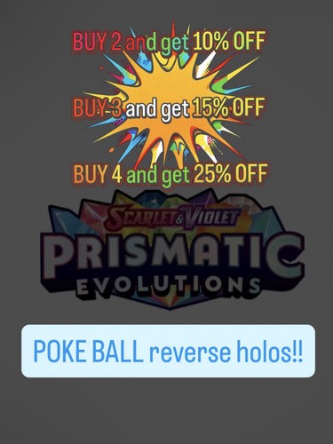 Pokemon prismatic evolutions - -,