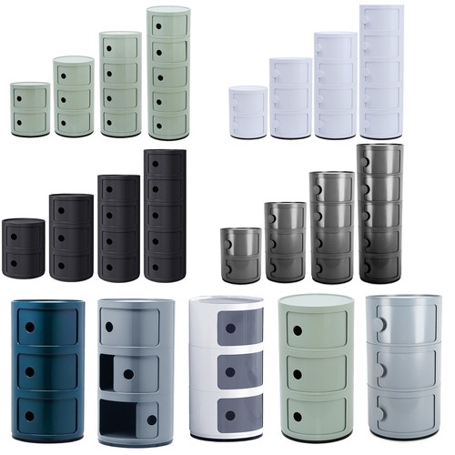 Modern round plastic storage - plastic,