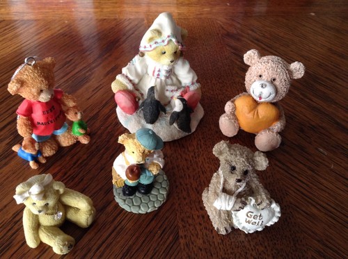 Resin teddy bears - 6,