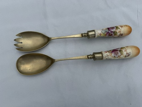 Vtg silver plated salad - vtg.,