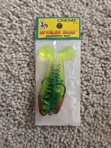 Creme spoiler shad - 3", swim