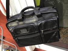 Tumi Leather Expandable Briefcase/Computer Bag 96114dh RRP £550