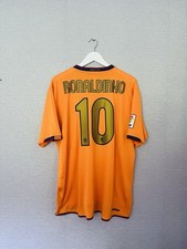 Barcelona Away Football Shirt 2006/08 Ronaldinho XL Original Soccer Jersey Nike